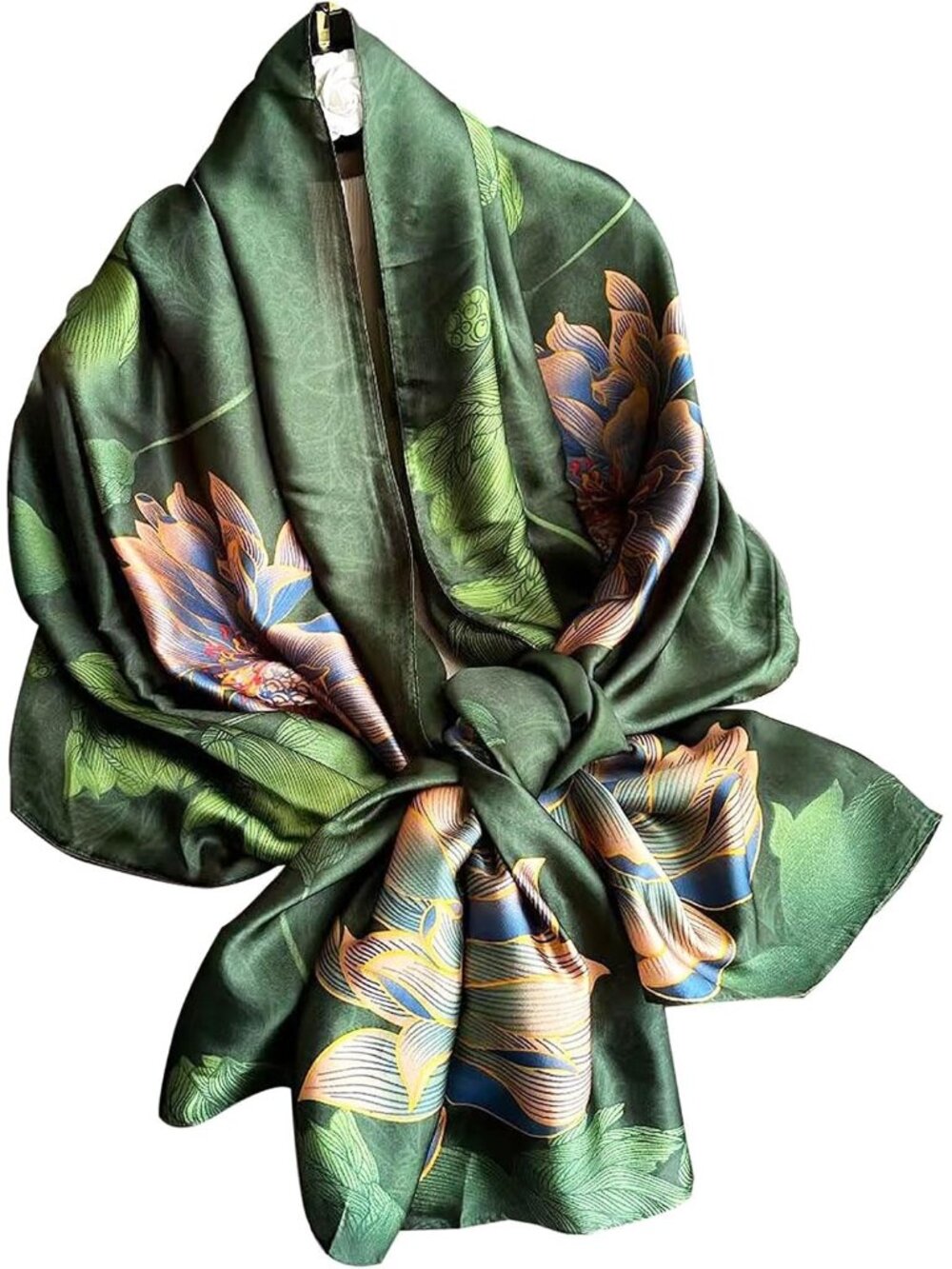 Shawl Scarf For Women Lightweight Scarves Floral Pattern Formal Evening Dressesf